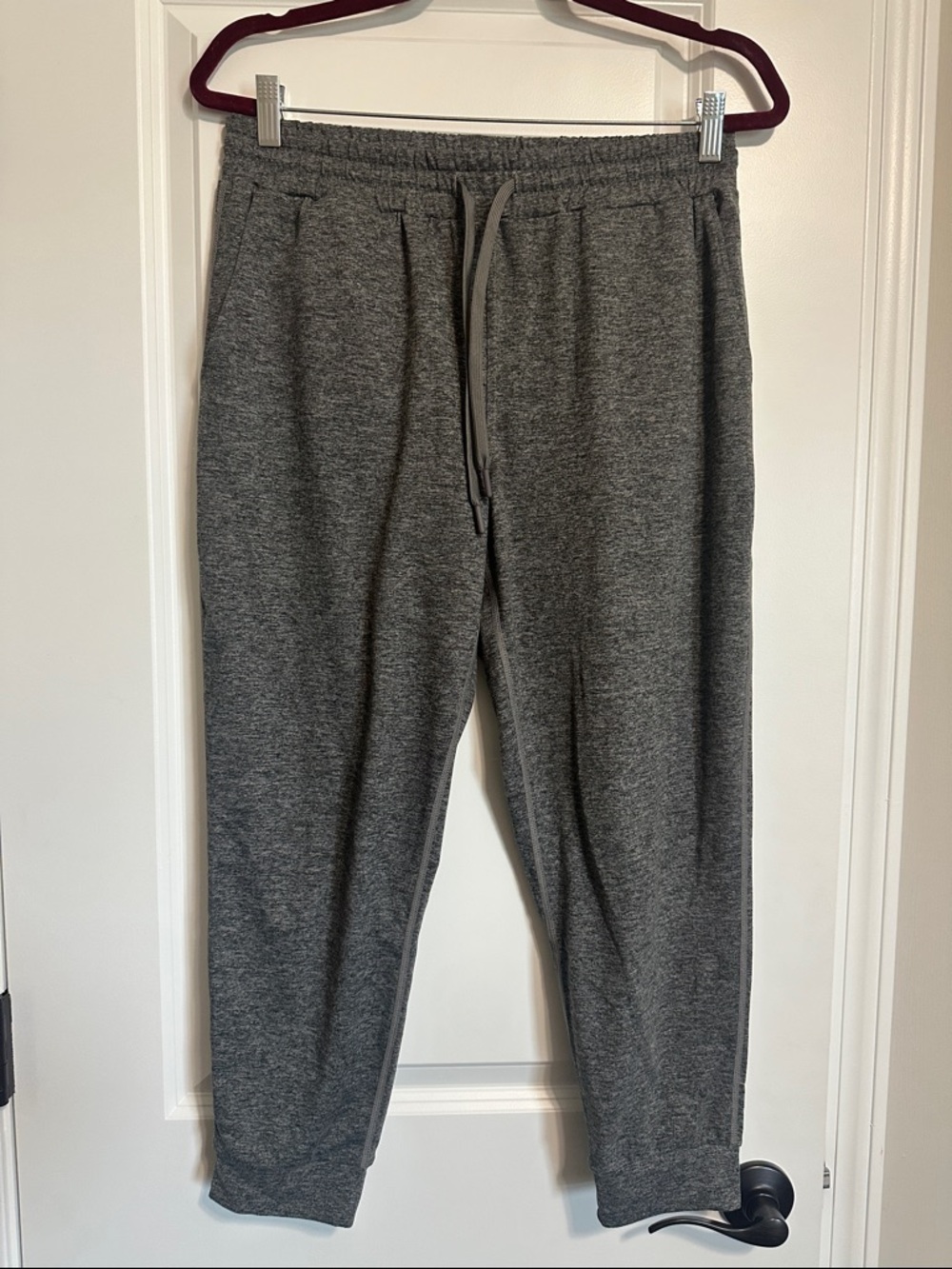 Quince Heather Charcoal Gray Jogger Track Pants